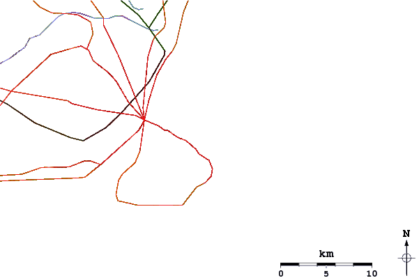 Roads and rivers around The Fence