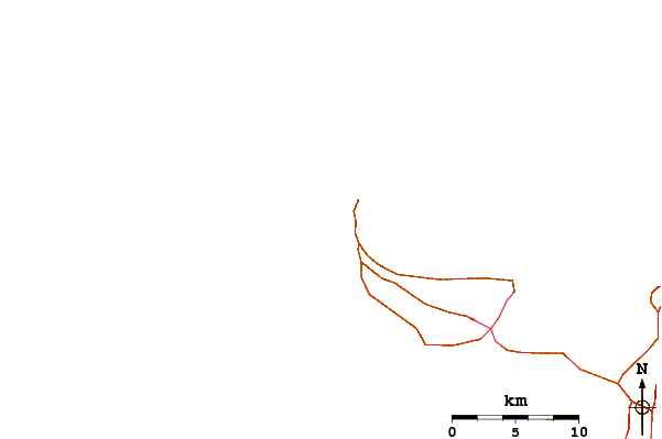 Roads and rivers around The Pass