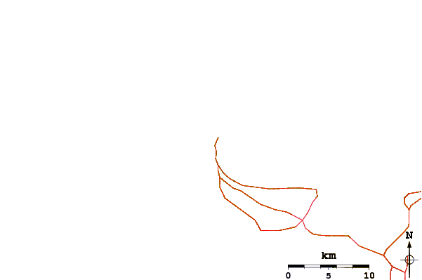 Roads and rivers around The Peak