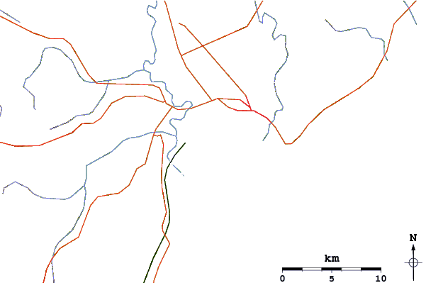 Roads and rivers around The Pipeline(Midway Beach)