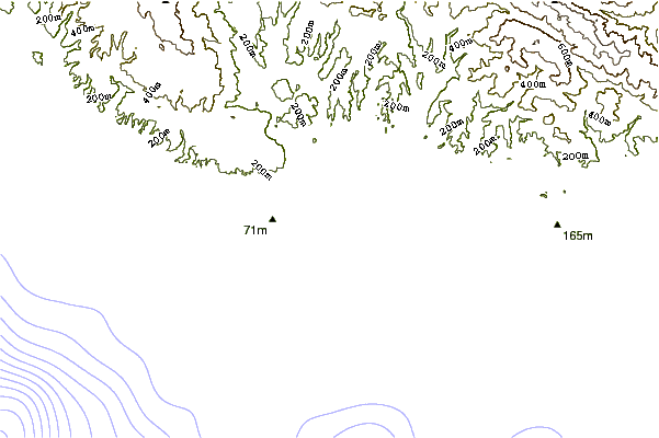 Shoreline around The Rivermouth