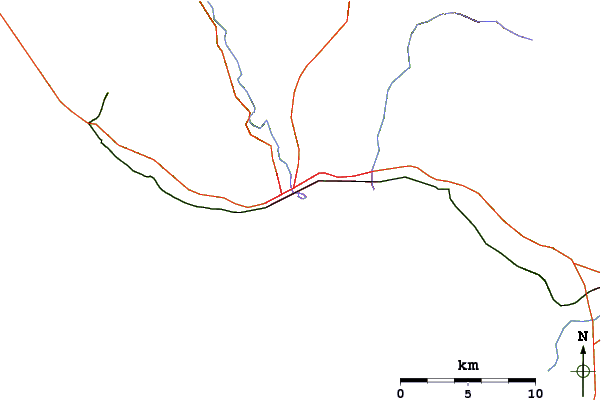 Roads and rivers around The Rivermouth