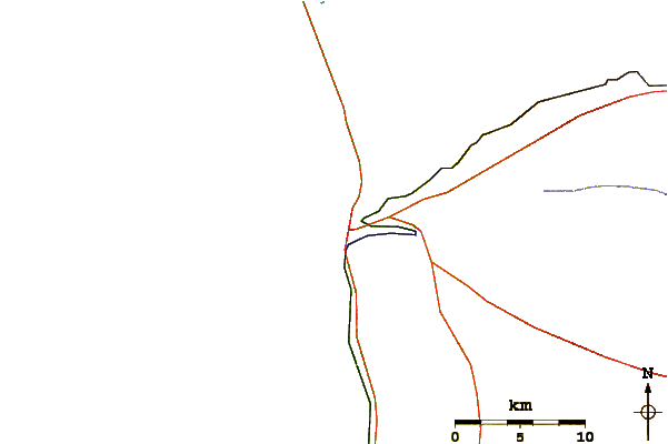 Roads and rivers around Thicklip