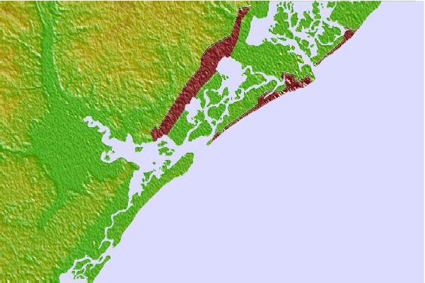 Surf spots located close to 36th Street