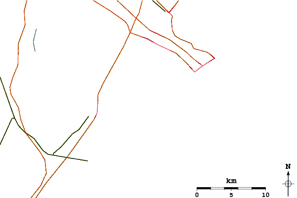 Roads and rivers around 36th Street