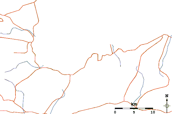 Roads and rivers around Tholos