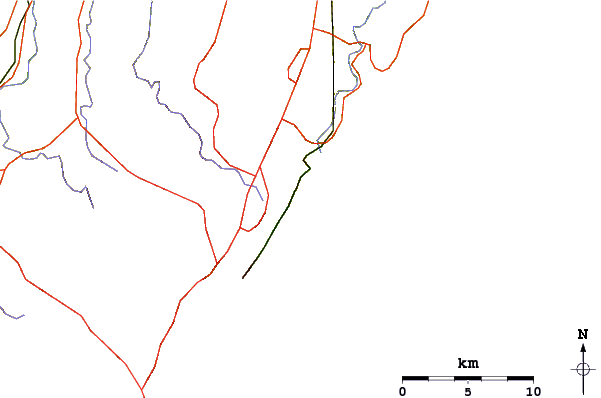 Roads and rivers around Thommos