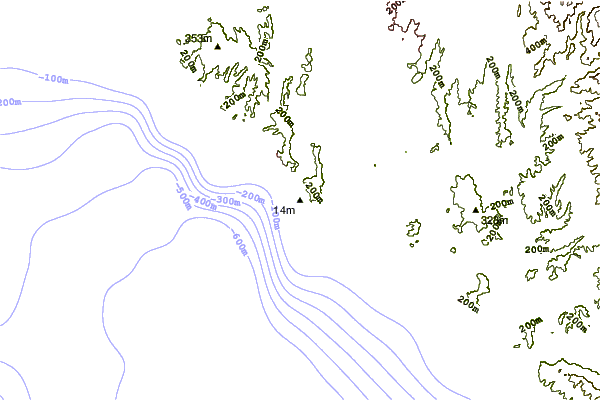 Shoreline around Thousand Steps