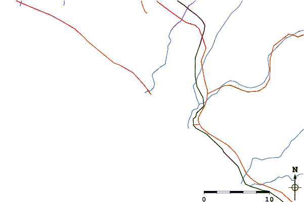 Roads and rivers around Thousand Steps