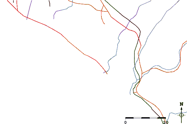 Roads and rivers around Three Arch Bay