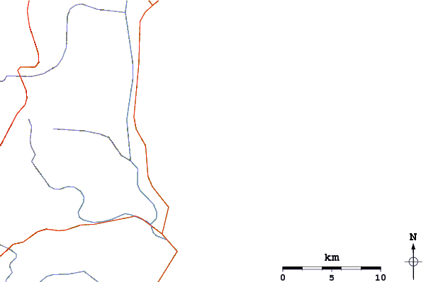 Roads and rivers around Three Points