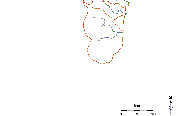 Roads and rivers around Threes