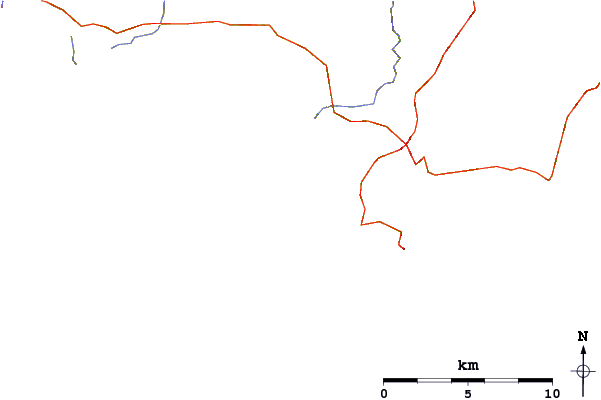 Roads and rivers around Thurlestone Reef