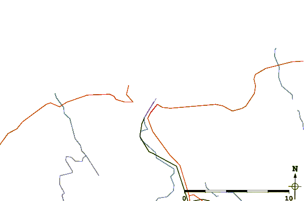 Roads and rivers around Thurso Reef