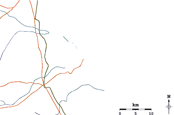 Roads and rivers around Tibau do Sul