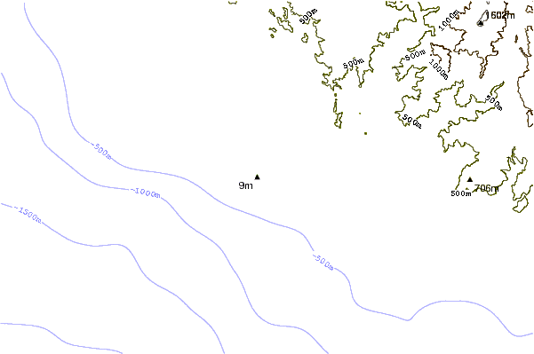 Shoreline around Ticla