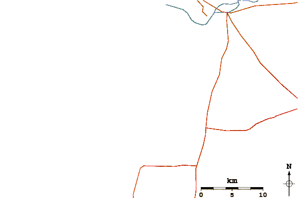 Roads and rivers around Tifnit