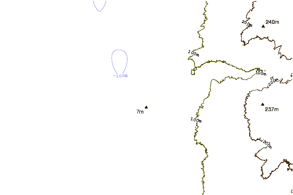Shoreline around Tiger Reef
