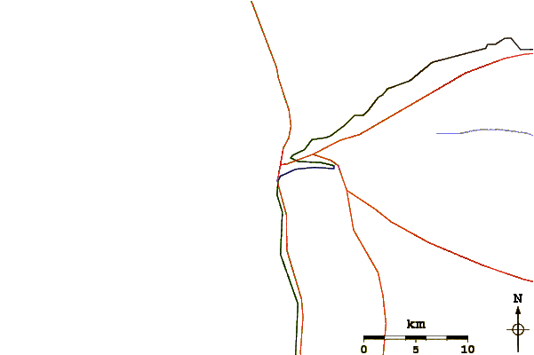 Roads and rivers around Tiger Reef