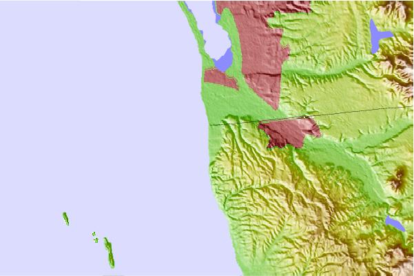Surf breaks located close to Tijuana Sloughs
