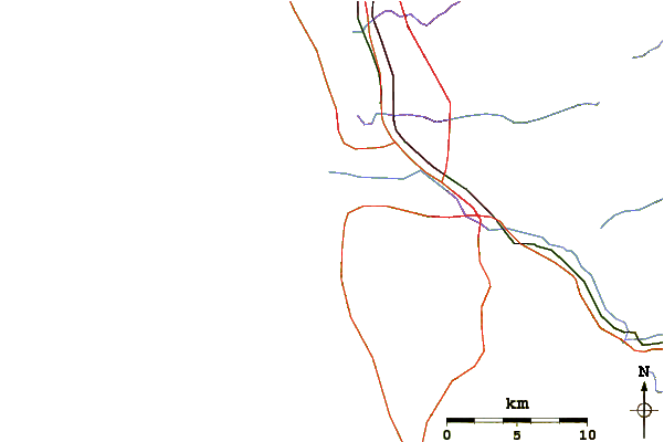 Roads and rivers around Tijuana Sloughs