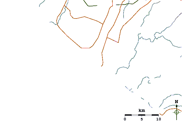 Roads and rivers around Tilapa
