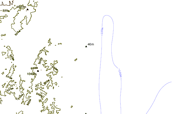 Shoreline around Tim's Reef