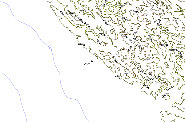 Shoreline around Timber Cove