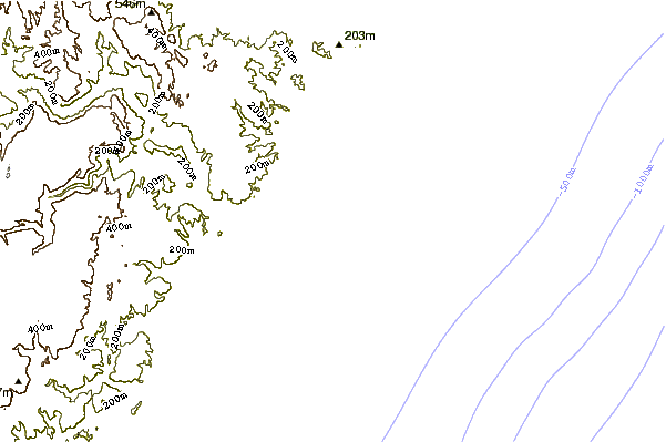 Shoreline around To Strand