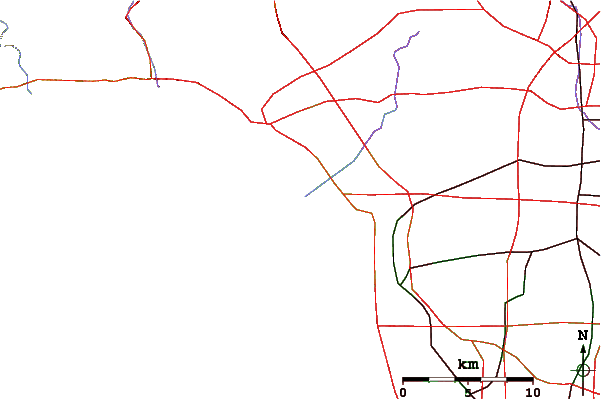 Roads and rivers around Toes Over