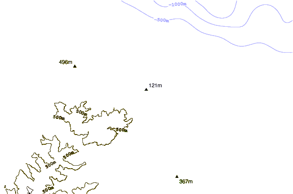 Shoreline around Tokata