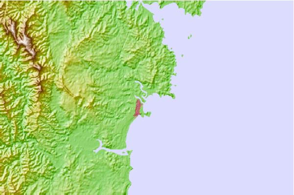 Surf spots located close to Tomaga Rivermouth