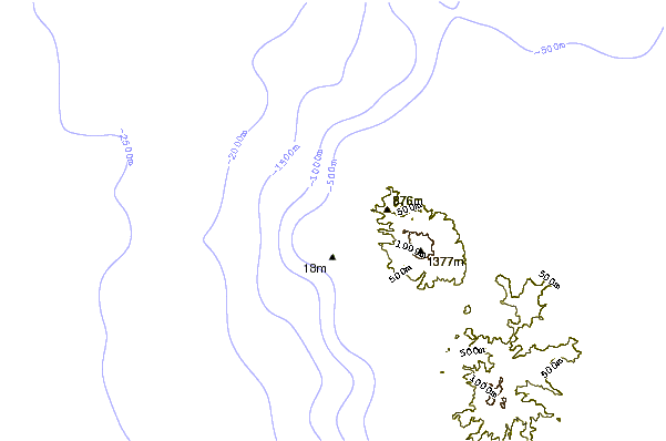 Shoreline around Tomate