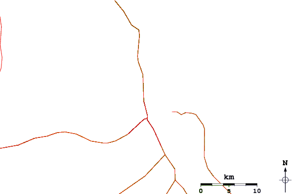 Roads and rivers around Tombstones