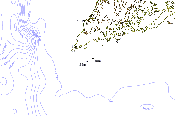 Shoreline around Tonel
