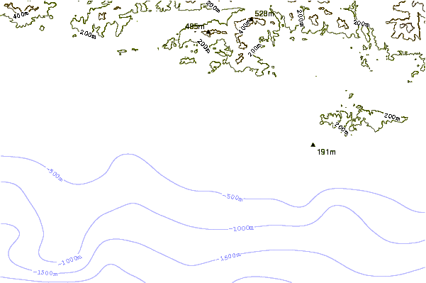 Shoreline around Topleca