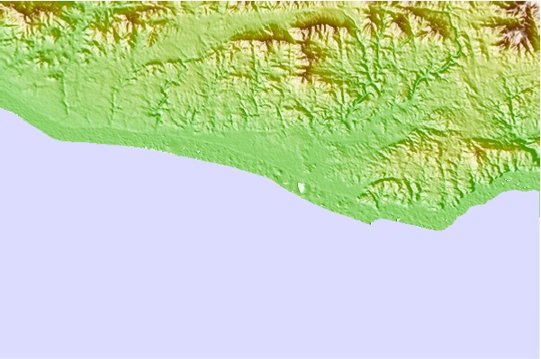 Surf spots located close to Topleca