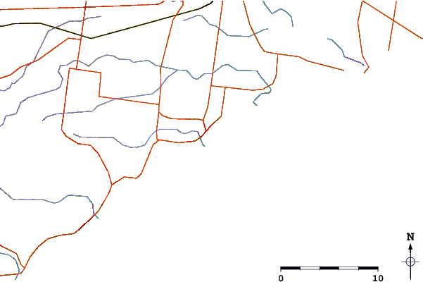 Roads and rivers around Toquay Reef