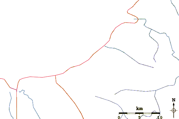 Roads and rivers around Torere Beach