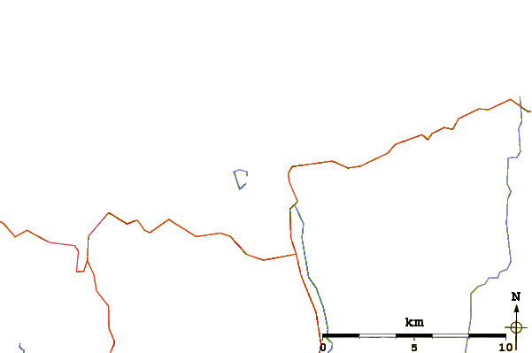 Roads and rivers around Torrisdale Bay