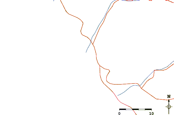 Roads and rivers around Totoritas