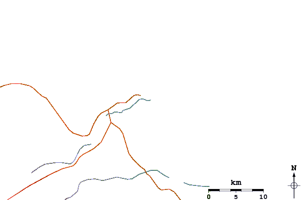 Roads and rivers around Touros Area