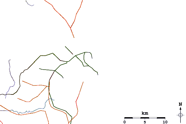 Roads and rivers around Towradgi