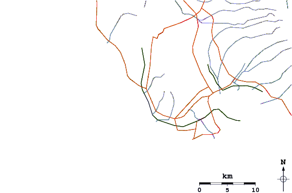 Roads and rivers around Tracks (Nanakuli)