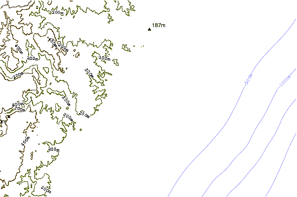 Shoreline around Trafalgar