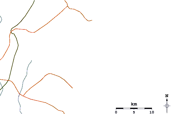 Roads and rivers around Tramandai Pier (Platforma)