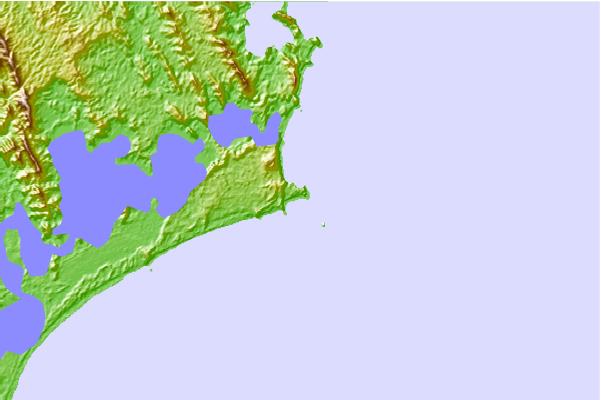 Surf spots located close to Treachery Head