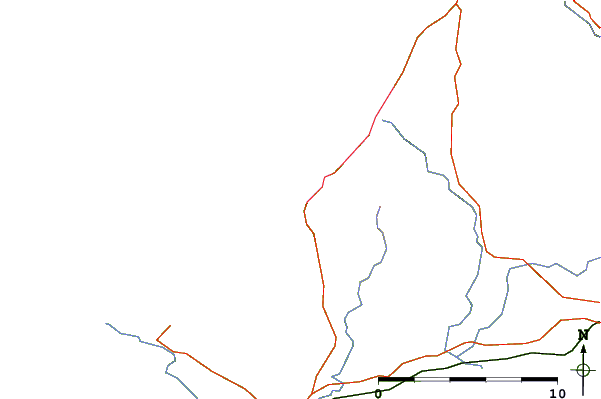 Roads and rivers around Trefor