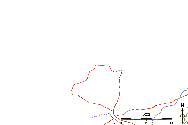 Roads and rivers around Tregastel Plage