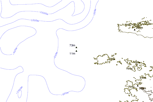 Shoreline around Tres Palmas (Rincon)